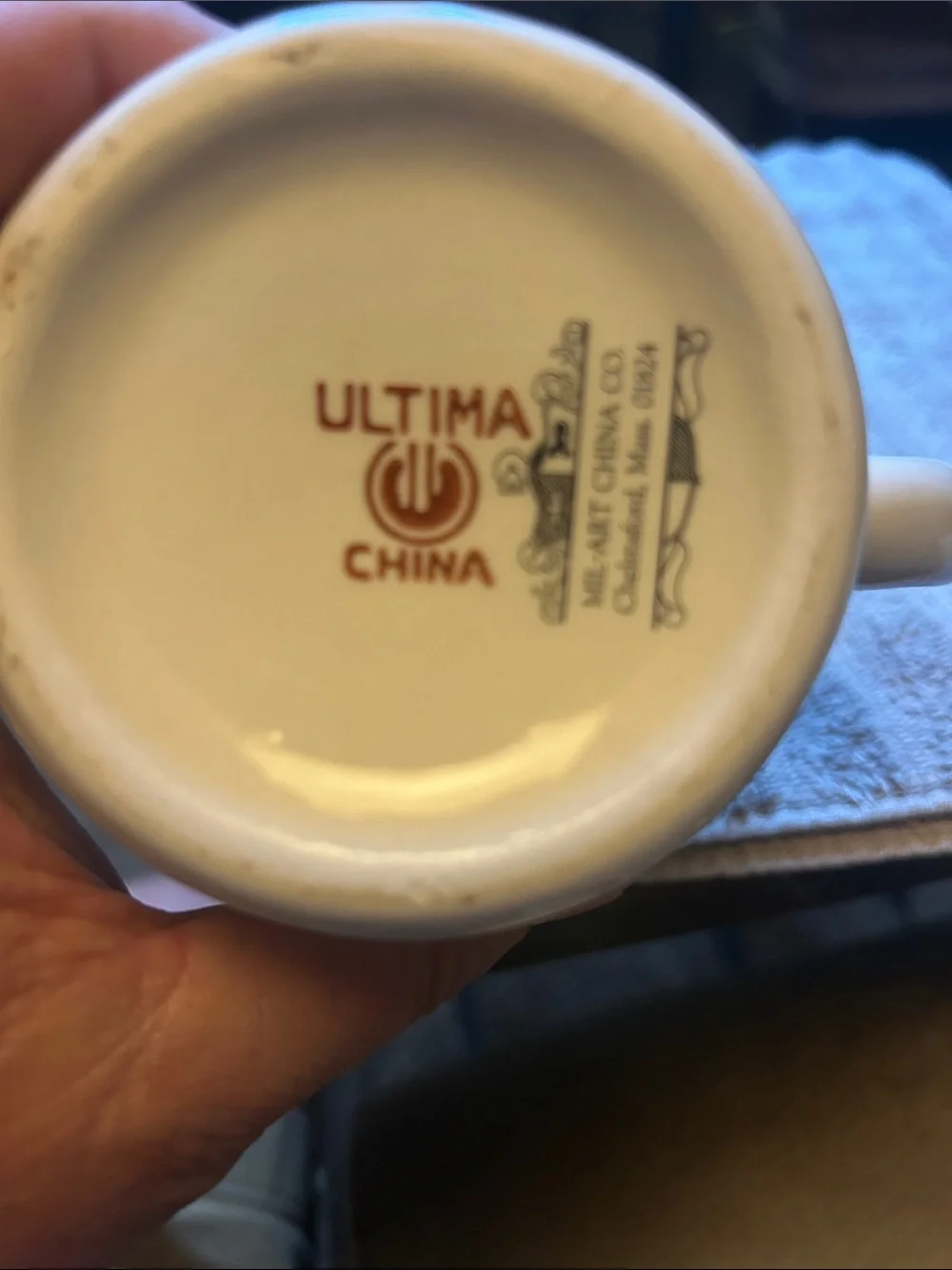 USS Enterprise CVN-65 White Ceramic Coffee Mug with Ship Emblem